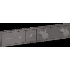 Термостат прихованого монтажу RainSelect на 2 клавіші, Brushed Black Chrome (15380340)