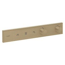 Термостат прихованого монтажу RainSelect на 3 клавіші, Brushed Bronze (15381140)