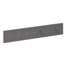 Термостат прихованого монтажу RainSelect на 3 клавіші, Brushed Black Chrome (15381340)