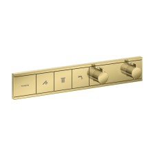 Термостат прихованого монтажу RainSelect на 3 клавіші, Polished Gold Optic (15381990)