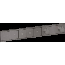 Термостат прихованого монтажу RainSelect на 4 клавіші, Brushed Black Chrome (15382340)