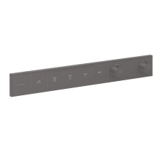 Термостат прихованого монтажу RainSelect на 5 клавіш, Brushed Black Chrome (15384340)