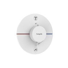 Термостат прихованого монтажу ShowerSelect Comfort S на 2 функції, Matt White (15554700)