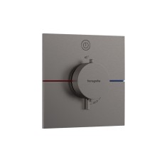 Термостат прихованого монтажу ShowerSelect Comfort E на 1 функцію, Brushed Black Chrome (15571340)