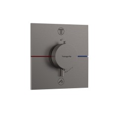 Термостат прихованого монтажу ShowerSelect Comfort E на 2 функції, Brushed Black Chrome (15572340)