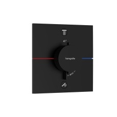 Термостат прихованого монтажу ShowerSelect Comfort E на 2 функції, Matt Black (15572670)