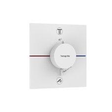 Термостат прихованого монтажу ShowerSelect Comfort E на 2 функції, Matt White (15572700)