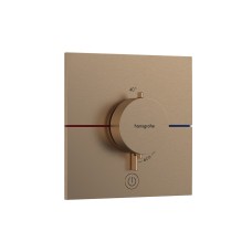Термостат прихованого монтажу ShowerSelect Comfort E HighFlow на 1Jet, Brushed Bronze (15575140)