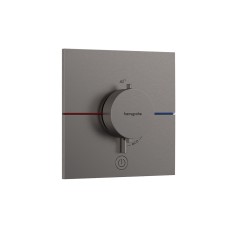 Термостат прихованого монтажу ShowerSelect Comfort E HighFlow на 1 функцію, Brush Black Chrome (15575340)