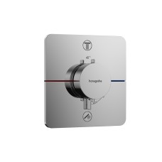 Термостат прихованого монтажу ShowerSelect Comfort Q на 2 функції, Chrome (15583000)