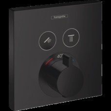 Термостат прихованого монтажу ShowerSelect на 2 клавіші, Matt Black (15763670)