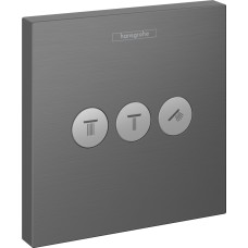 Перемикач ShowerSelect на 3 клавіші Brushed Black Chrome (15764340)
