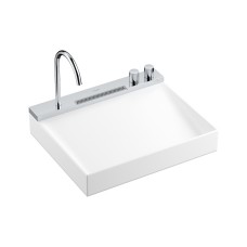 Умивальник Avalegra AquaUnit 580/475 без переливу QuickClean+ зі змішувачем Chrome (22472000)