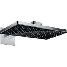 Верхній душ Rainmaker Select 460 1jet з тримачем до стіни, Black/Chrome (24003600)