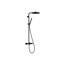Душова система Pulsify S Puro Showerpipe 260 1jet EcoSmart з Ecostat Fine, Matt Black (24223670)