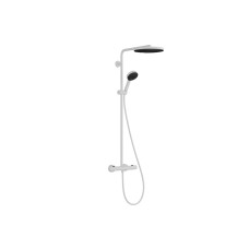 Душова система Pulsify S Puro Showerpipe 260 1jet з Ecostat Fine, Matt White (24236700)