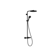 Душова система Pulsify S Puro Showerpipe 260 1jet EcoSmart з Ecostat Fine, Matt Black (24237670)