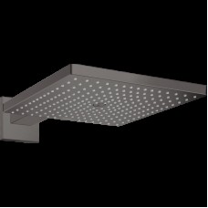 Верхній душ Raindance Select E 300 1jet Air з тримачем 390 мм, Brushed Black Chrome (26238340)