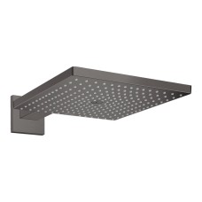 Верхній душ Raindance Select E 300 1jet Air з тримачем 390 мм, EcoSmart 9 l/min Brushed Black Chrome (26239340)
