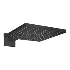 Верхній душ Raindance Select E 300 1jet Air з тримачем 390 мм, EcoSmart 9 l/min Matt Black (26239670)