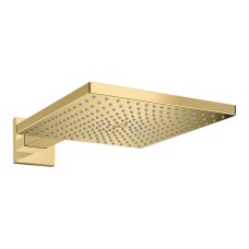 Верхній душ Raindance Select E 300 1jet Air з тримачем 390 мм, EcoSmart 9 l/min Polished Gold Optic (26239990)