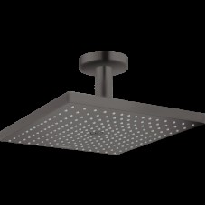 Верхній душ Raindance Select E 300 1jet Air з тримачем до стелі, Brushed Black Chrome (26250340)