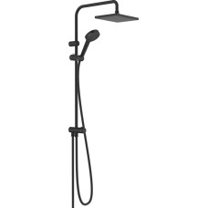 Душова система Vernis Shape Showerpipe 230 1jet Reno EcoSmart без змішувача, Matt Black (26289670)