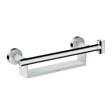 Поручень Comfort з поличкою та тримачем для душу, White/Chrome (26328400)