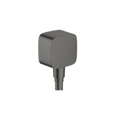 Шлангове під'єднання FixFit E зі зворотнім клапаном, Brushed Black Chrome (26457340)