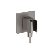 Шлангове під'єднання FixFit Porter E з тримачем, Brushed Black Chrome (26889340)