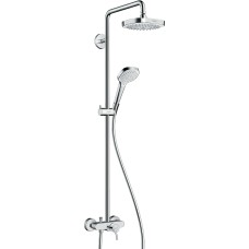 Душова система Croma Select E 180 2jet Showerpipe зі змішувачем, White/Chrome (27258400)