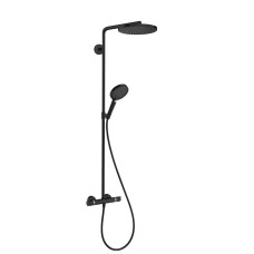 Душова система Raindance S 240 Showerpipe PowderRain 1jetP з термостатом Matt Black (27633670)