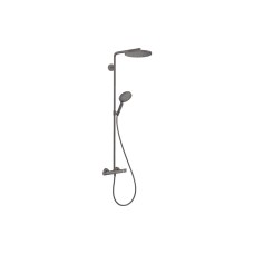 Душова система Raindance S 240 EcoSmart PowderRain 2jet з термостатом, Brushed Black Chrome (28823340)