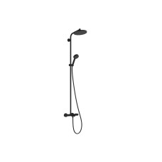 Душова система Activera S 240 1jet EcoSmart з термостатом Ecostat Fine для ванни, Matt Black (28871670)