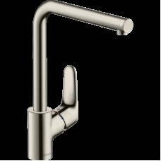 Змішувач Focus 280 для кухні з поворотним виливом, Stainless Steel Finish (31817800)