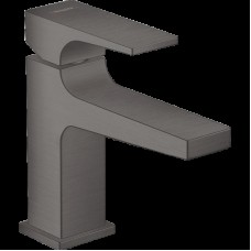 Змішувач Metropol 100 для умивальника з донним клапаном push-open Brushed Black Chrome (32500340)