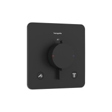 Термостат прихованого монтажу Ecostat Comfort Q на 1 функцію, Matt Black (33712670)