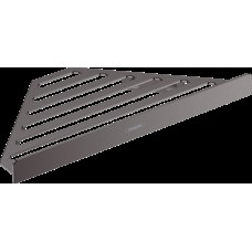 AddStoris Поличка кутова 14.8 х14.8 x 30.5 см, Brushed Black Chrome (41741340)