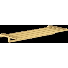 AddStoris Поличка для рушників із тримачем 63.0/64.8 x 24.8 см, Polished Gold Optic (41751990)