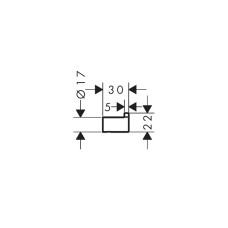 AddStoris S Гачок 3х1.7 см, Chrome (41762000)