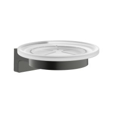 AddStoris S Мильниця підвісна, Brushed Black Chrome/скло (41766340)