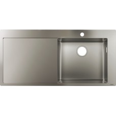 Кухонна мийка S715-F450 на стільницю 1x35d 1045х510 полиця ліворуч Stainless Steel (43306800)