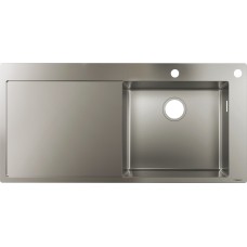 Кухонна мийка S717-F450 на стільницю 2х35d 1045х510 полиця ліворуч Stainless Steel (43307800)