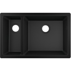 Кухонна мийка S510-U635  під стільницю 710х450 дві чаші 180/450 Graphiteblack (43433170)