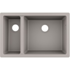 Кухонна мийка S510-U635 під стільницю 710х450 дві чаші 180/450 Concretegrey (43433380)