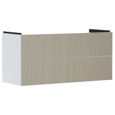 Тумба під умивальник Xevolos E 1180/475 з 2-ма шухлядами, Matt White/Front Patterned Bronze (54184390)