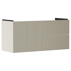 Тумба під умивальник Xevolos E 1180/475 з 2-ма шухлядами, Sand Matt Beige/Front Patterned Bronze (54185390)