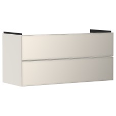 Тумба під умивальник Xevolos E 1180/475 з 2-ма шухлядами, Sand Matt Beige/Front Metallic Sand Beige (54185790)