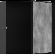 XtraStoris Rock Настінна ніша з дверцятами 30х30х10см Matt Black (56085670)