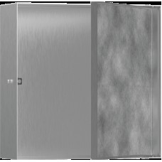 XtraStoris Rock Настінна ніша з дверцятами 30х30х10см Brushed Stainless Steel (56085800)